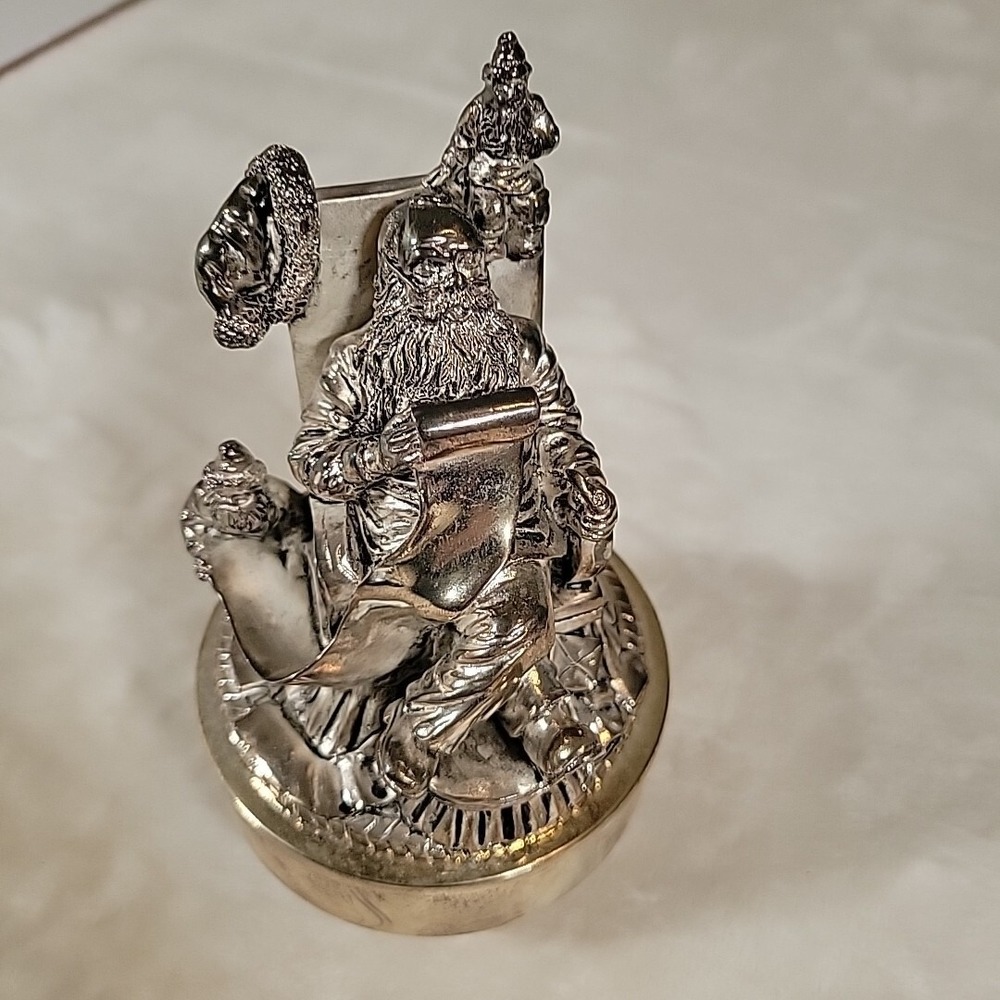Wind Up Christmas Music Box Santa Claus, Reading List - Plays‎ Jingle Bells